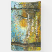 Golden Herbst in einem Eichenhain Aquarell Banner (Vertikal)
