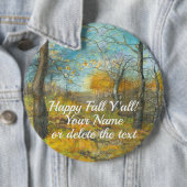 Golden Herbst in einem Eichenhain Aquarell Button (Beispiel)