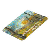 Golden Herbst in einem Eichenhain Aquarell Magnet (Linke Seite)