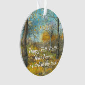 Golden Herbst in einem Eichenhain Aquarell Ornament (Vorderseite)