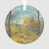 Golden Herbst in einem Eichenhain Aquarell Ornament (Rückseite)