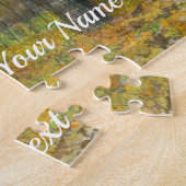 Golden Herbst in einem Eichenhain Aquarell Puzzle (Seite)