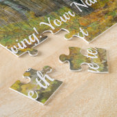 Golden Herbst in einem Eichenhain Aquarell Puzzle (Seite)