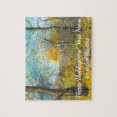 Golden Herbst in einem Eichenhain Aquarell Puzzle (Vertikal)