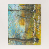 Golden Herbst in einem Eichenhain Aquarell Puzzle (Vertikal)