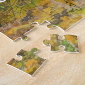Golden Herbst in einem Eichenhain Aquarell Puzzle (Seite)