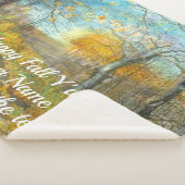 Golden Herbst in einem Eichenhain Aquarell Sherpadecke (3/4)