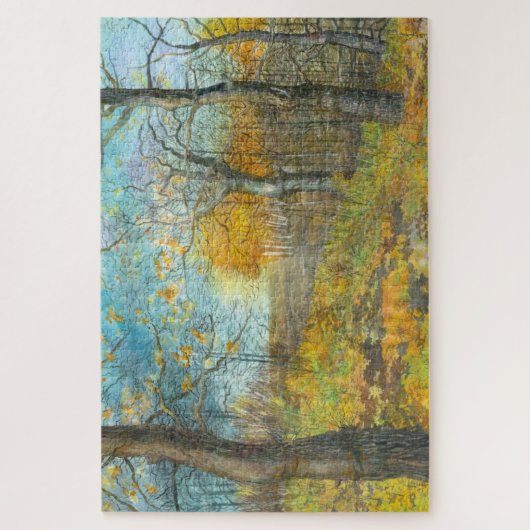 Golden Herbst in einem Eichenhain Puzzle (Vertikal)