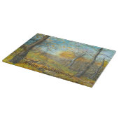 Golden Herbst in einem Eichenhain Schneidebrett (Ecke)