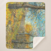 Golden Herbst in einem Eichenhain Sherpadecke (Vorderseite)