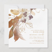 Golden Herbst Wedding Berries ID655 Einladung (Vorderseite)