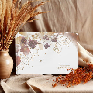 Golden Herbst Wedding Berries ID655 Gästebuch