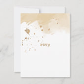 Golden Herbst Wedding Berries ID655 RSVP Karte (Rückseite)