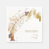 Golden Herbst Wedding Berries ID655 Serviette (Vorderseite)