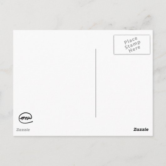 Golden Heron Postkarte (Rückseite)