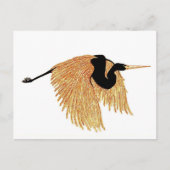 Golden Heron Postkarte (Vorderseite)