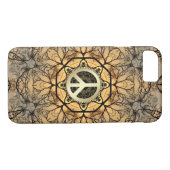 Golden Hexagon Forest Peace Signing iPhone 7 Fall Case-Mate iPhone Hülle (Rückseite (Horizontal))