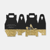 Golden High Heels Confetti Stripe Elegantes Schwar Geschenkschachtel (Ungefaltet)