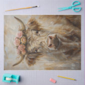 Golden Highlander Cow Seidenpapier (Basteln)