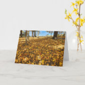 Golden Hill Herbstleaves Karte (Gelbe Blume)