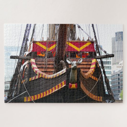 Golden Hind Schiff Replik, London, England Puzzle (Horizontal)