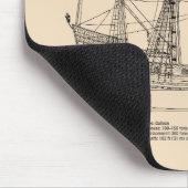 Golden Hind - Schiffskollektorpläne SD Mousepad (Ecke)