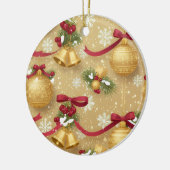 Golden Holiday Charm — Christmas Ornament Pattern (Links)