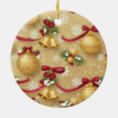 Golden Holiday Charm — Christmas Ornament Pattern (Hinten)