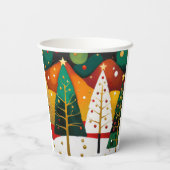 Golden Holiday Grove Pappbecher (Rückseite)