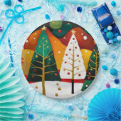 Golden Holiday Grove Pappteller (Party)