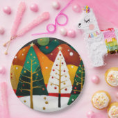 Golden Holiday Grove Pappteller (Party)