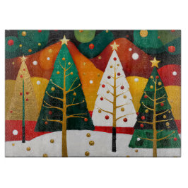 Golden Holiday Grove Schneidebrett