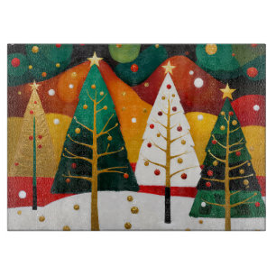 Golden Holiday Grove Schneidebrett