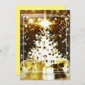 Golden Holiday Moments Feiertagskarte (Vorne/Hinten)