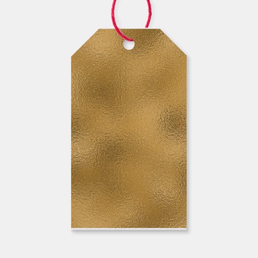 Golden Holiday Sparkle Geschenkanhänger (Rückseite)