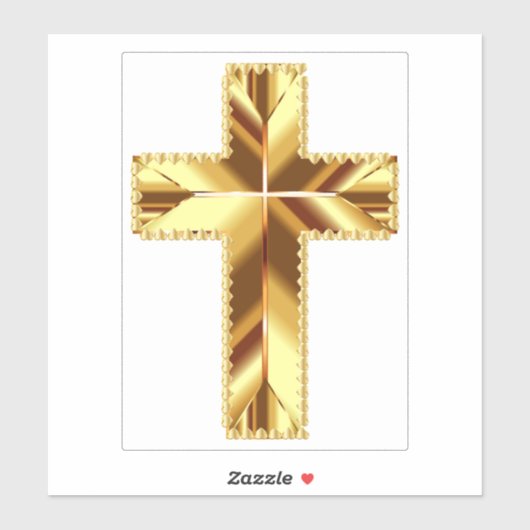 GOLDEN HOLY CROSS AUFKLEBER (Blatt)