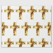 GOLDEN HOLY CROSS GESCHENKPAPIER (Flach)
