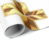GOLDEN HOLY CROSS GESCHENKPAPIER (Rolleneckpunkt)