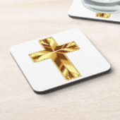 GOLDEN HOLY CROSS GETRÄNKEUNTERSETZER (Linke Seite)