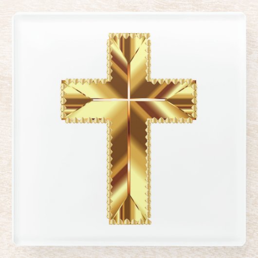GOLDEN HOLY CROSS GLASUNTERSETZER (Vorderseite)