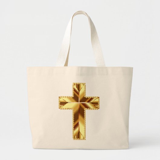 GOLDEN HOLY CROSS JUMBO STOFFBEUTEL (Vorne)