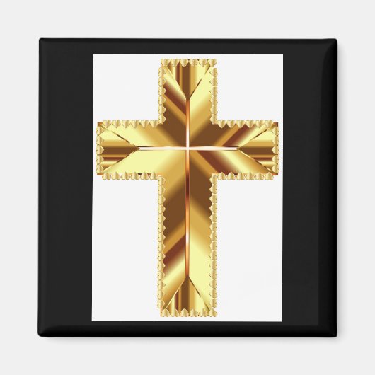 GOLDEN HOLY CROSS MAGNET (Vorne)