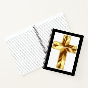 GOLDEN HOLY CROSS NOTEBOOK NOTIZBLOCK