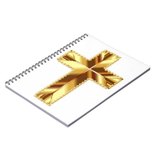 GOLDEN HOLY CROSS NOTEBOOK NOTIZBLOCK (Linke Seite)
