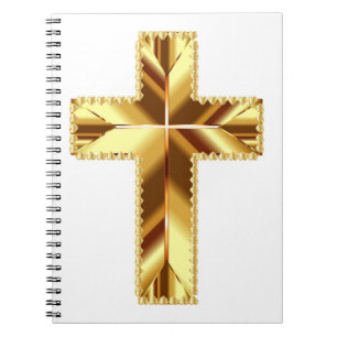 GOLDEN HOLY CROSS NOTEBOOK NOTIZBLOCK