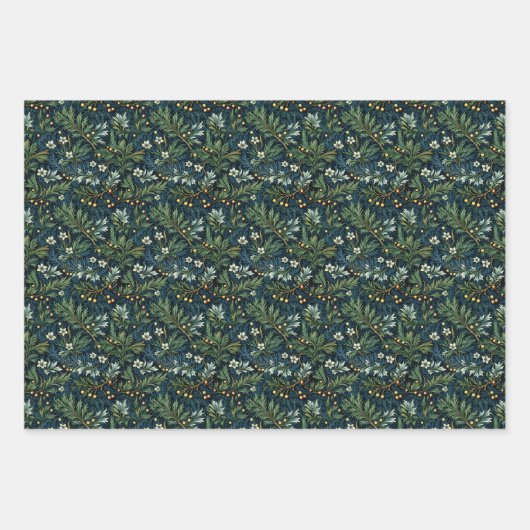 Golden Holy und Winter Foliage Geschenkpapier Set (Vorderseite 2)