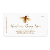 Golden Honey Bee Label (Vorne)
