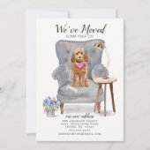 Golden Honey Cockapoo Moving Ankündigung (Vorderseite)