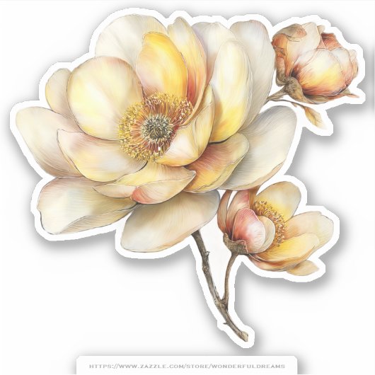 Golden Honey Fairy World – 04 Carrying Flowers Sti Aufkleber (Vorderseite)