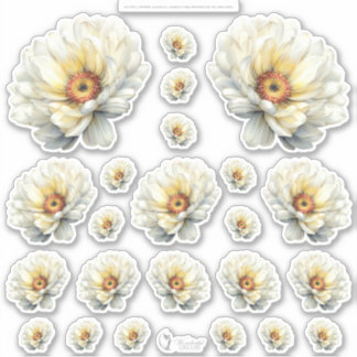 Golden Honey Fairy World – 4a - Blumenblatt  Aufkleber